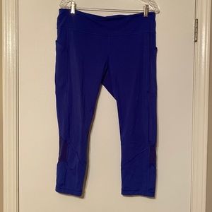 Electric Blue Lululemon 7/8 Cropped Leggings